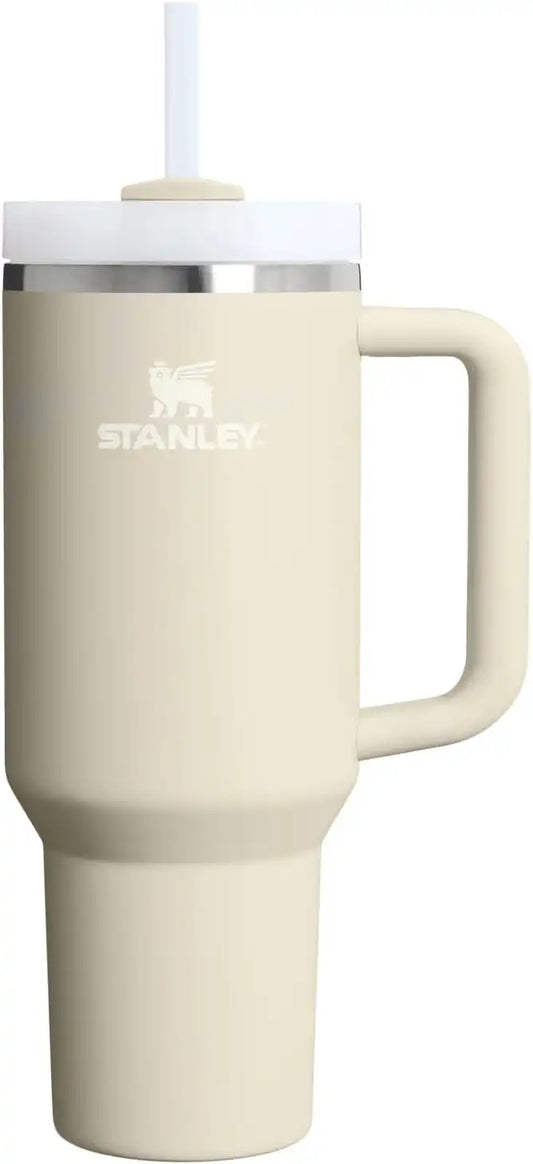 STANLEY Quencher H2.0 Flow State Tumbler, 40 oz, Toasted Almond