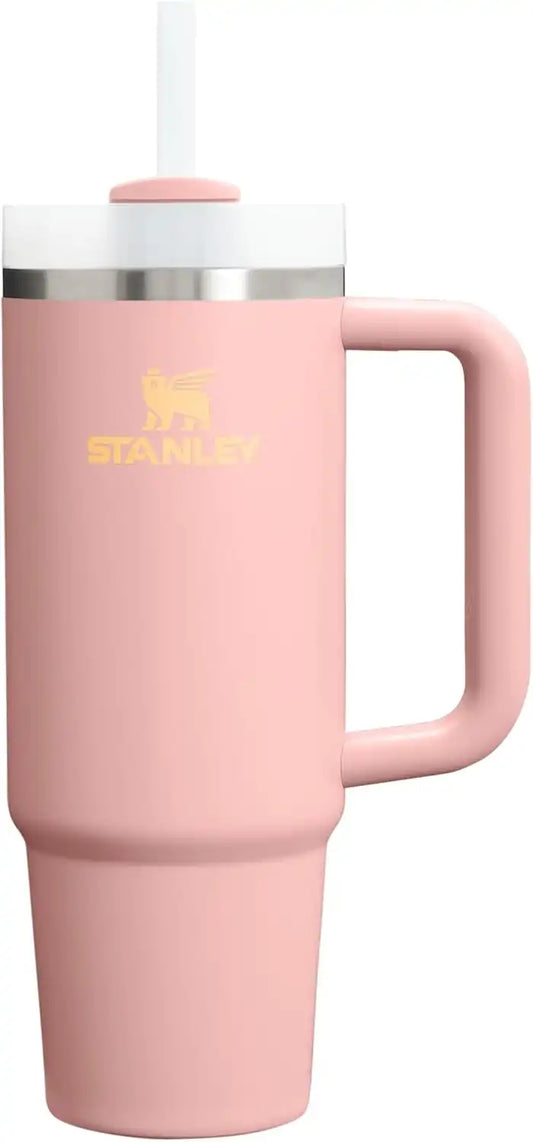 STANLEY Quencher H2.0 Flow State Tumbler, 30 oz, Peach Rose