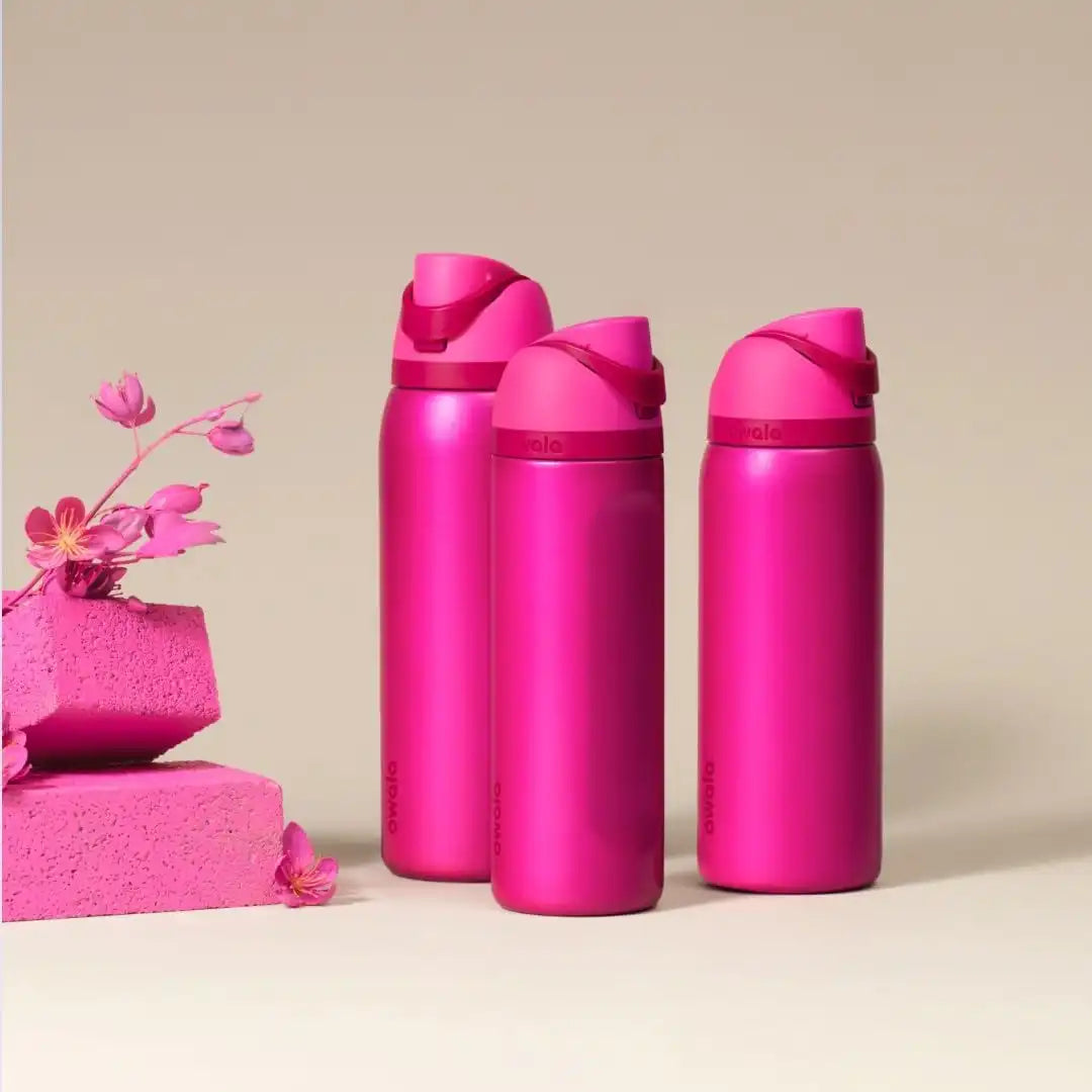 Owala FreeSip Stainless Steel Water Bottle 40 oz Read My Lips