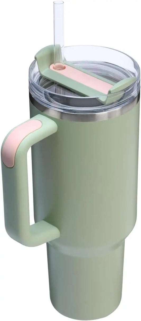 STANLEY Quencher H2.0 Flow State Tumbler, 40 oz, Lichen