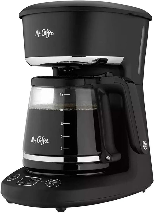 Mr. Coffee® 12-Cup Programmable Coffeemaker, Brew Now or Later