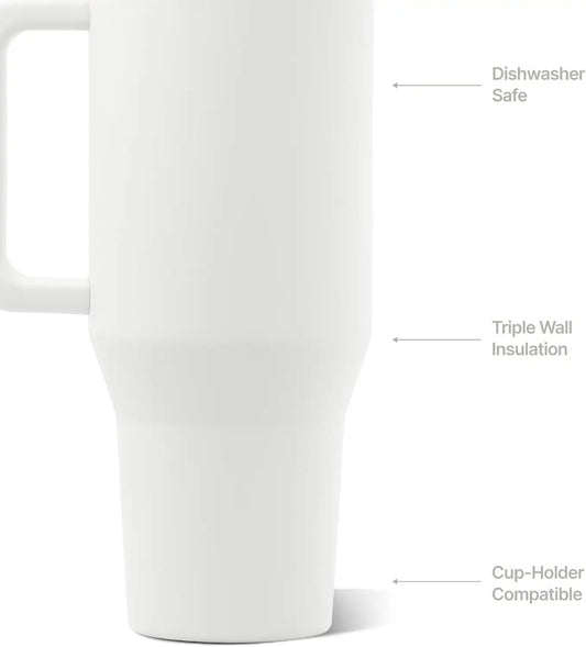 HydroJug Traveler 40oz, Insulated Water Bottle with Handle, Lunar
