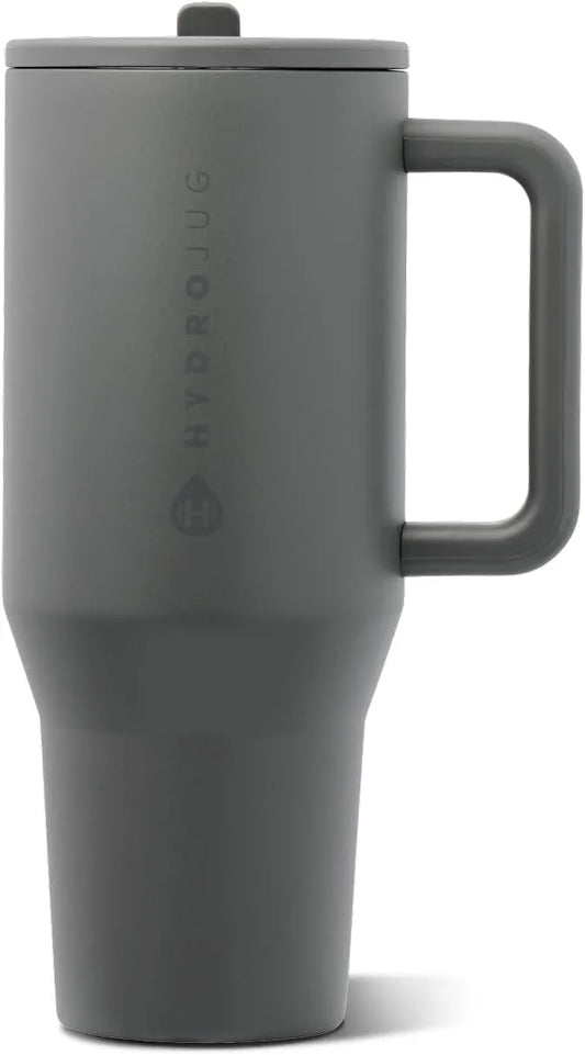 HydroJug Traveler 32oz, Insulated Water Bottle with Handle, Stone