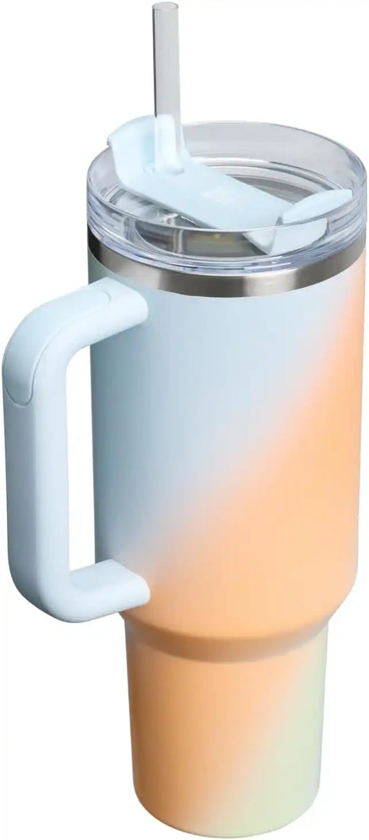 STANLEY Quencher H2.0 Flow State Tumbler, 40 oz, Sunrise Spiral