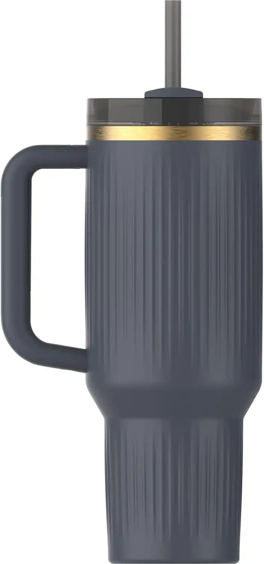 STANLEY Quencher H2.0 Tumbler with Handle and Straw 40 oz | Flowstate 3-Position Lid | Cup Holder Compatible for Travel | Insulated Stainless Steel Cup | BPA-Free | Fluted Twilight