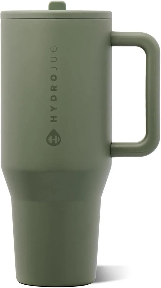 HydroJug Traveler 32oz, Insulated Water Bottle with Handle, Courtyard