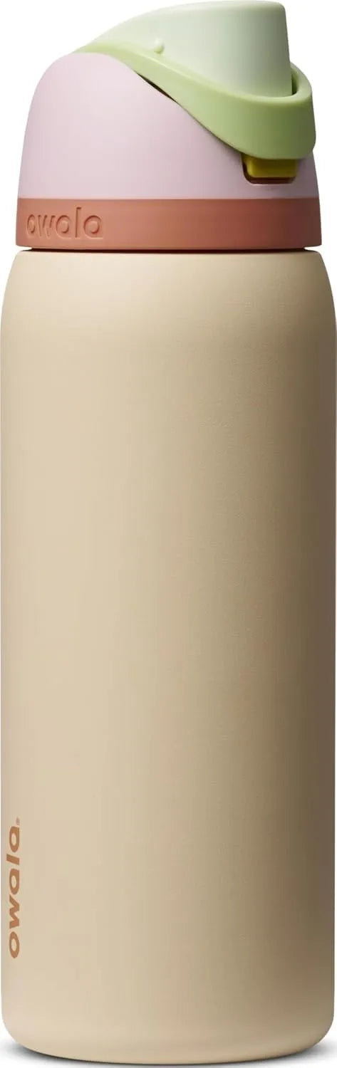 Owala FreeSip Stainless Steel Water Bottle 32 oz Desert Bloom