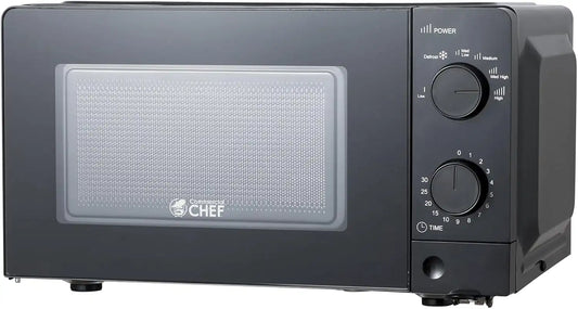 Commercial Chef 0.6 Cu. Ft. Countertop Microwave Oven, CHM660B, Black