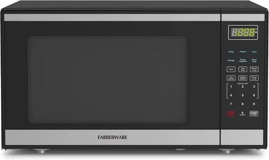 Farberware Stainless Steel Microwave Oven 1.6 Cu. Ft 1100 Watts Countertop