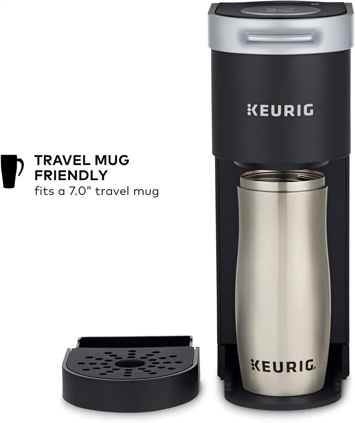 Keurig K-Mini Single Serve K-Cup Pod Coffee Maker, 6 to 12oz Brew size, with Cord Storage, Perfect for Small Spaces, Black
