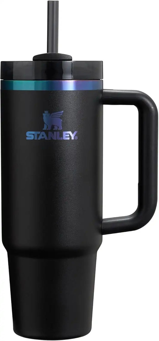 STANLEY Quencher H2.0 Flow State Tumbler, 30 oz, Black Chroma