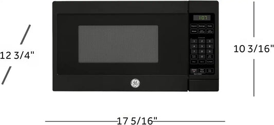 GE Countertop Microwave Oven, 700 Watt, 0.7 Cu. Ft., Black, GCST07N1WBB