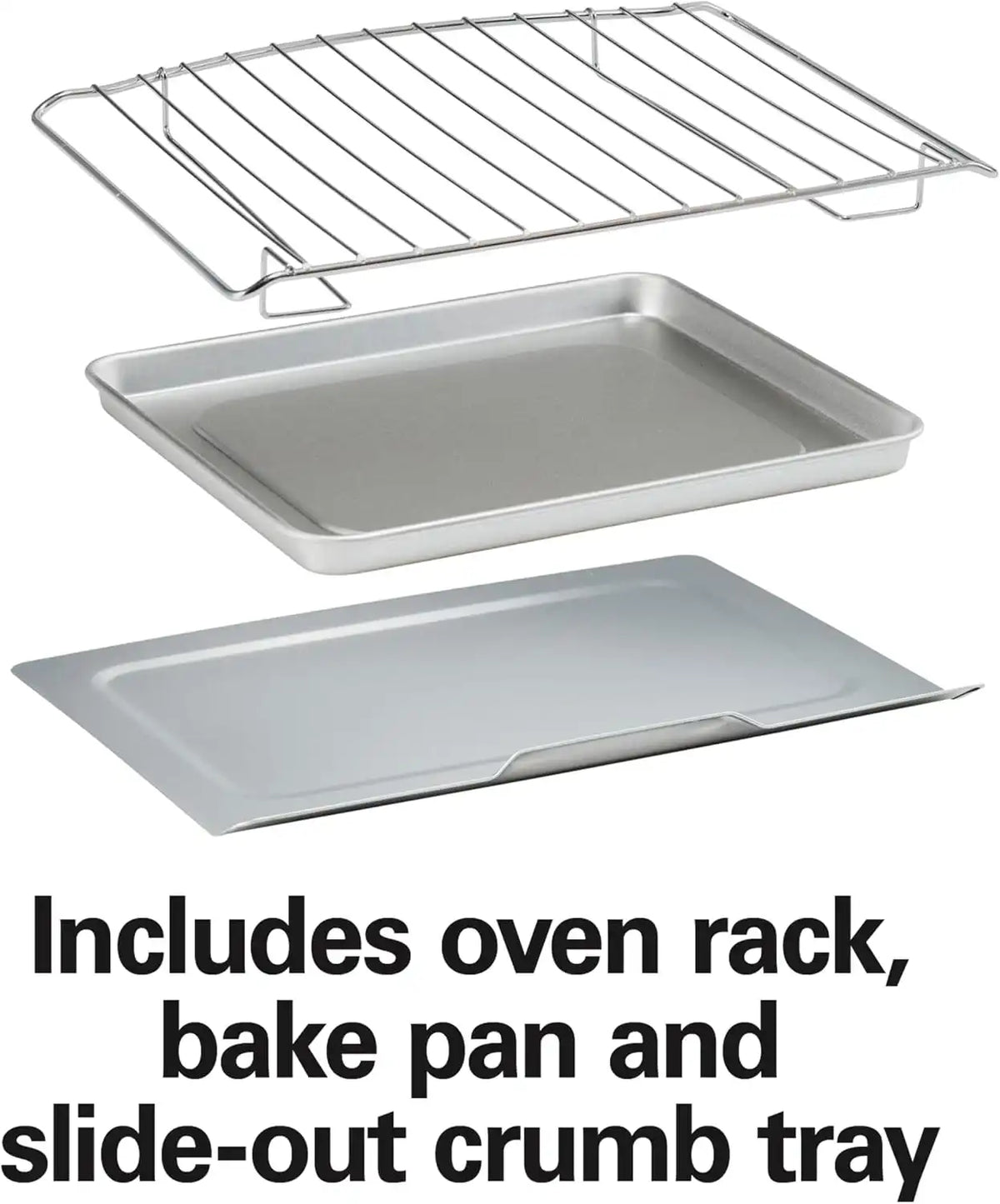 Hamilton Beach Countertop Toaster Oven & Pizza Maker Large 4-Slice Capacity, Stainless Steel (31401)