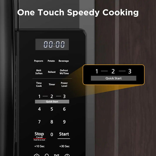 BLACK+DECKER Over the Range Microwave Oven, 1.7 Cu.Ft, 1000W, Black