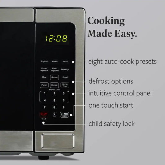 Farberware Stainless Steel Microwave Oven 1.1 Cu. Ft. 1000 Watts Countertop