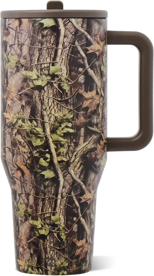 HydroJug Traveler 40oz, Insulated Water Bottle with Handle, Woodland