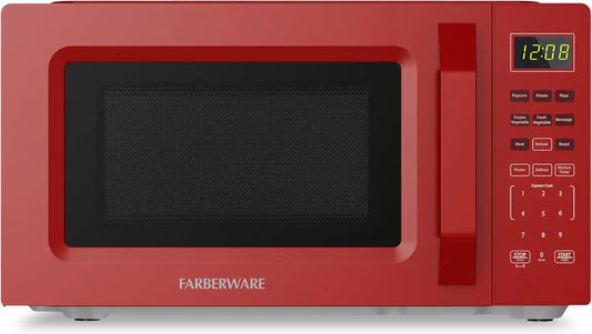 Farberware Countertop Microwave Oven, 0.7 cu. ft., 700 Watts, Red