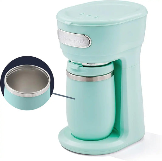 Elite Gourmet EHC242M Personal Single-Serve Compact Coffee Maker, Mint