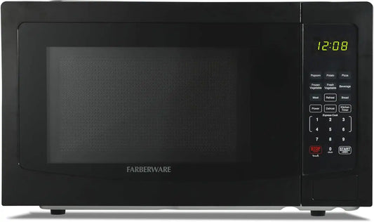 Farberware Black Microwave Oven, 1.1 Cu. Ft., 1000 Watts, Countertop