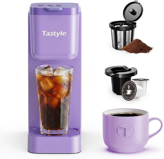 Tastyle Single Serve Coffee Maker Hot and Iced with Bold Brew, Up to 16 Oz