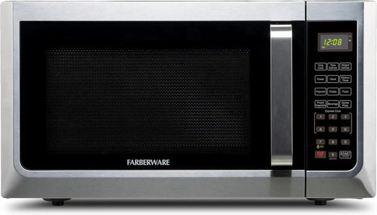 Farberware Countertop Microwave Oven, 1.3 cu. ft.1000 Watts Stainless steel