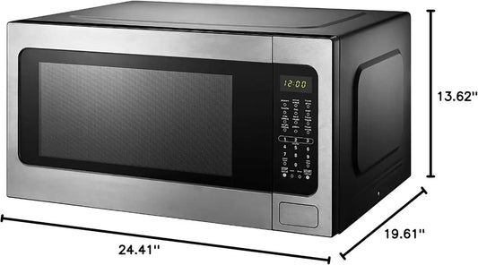 Black+Decker EM262AMY-PHB 2.2 Cu. Ft. Microwave with Sensor Cooking, Stainless Steel