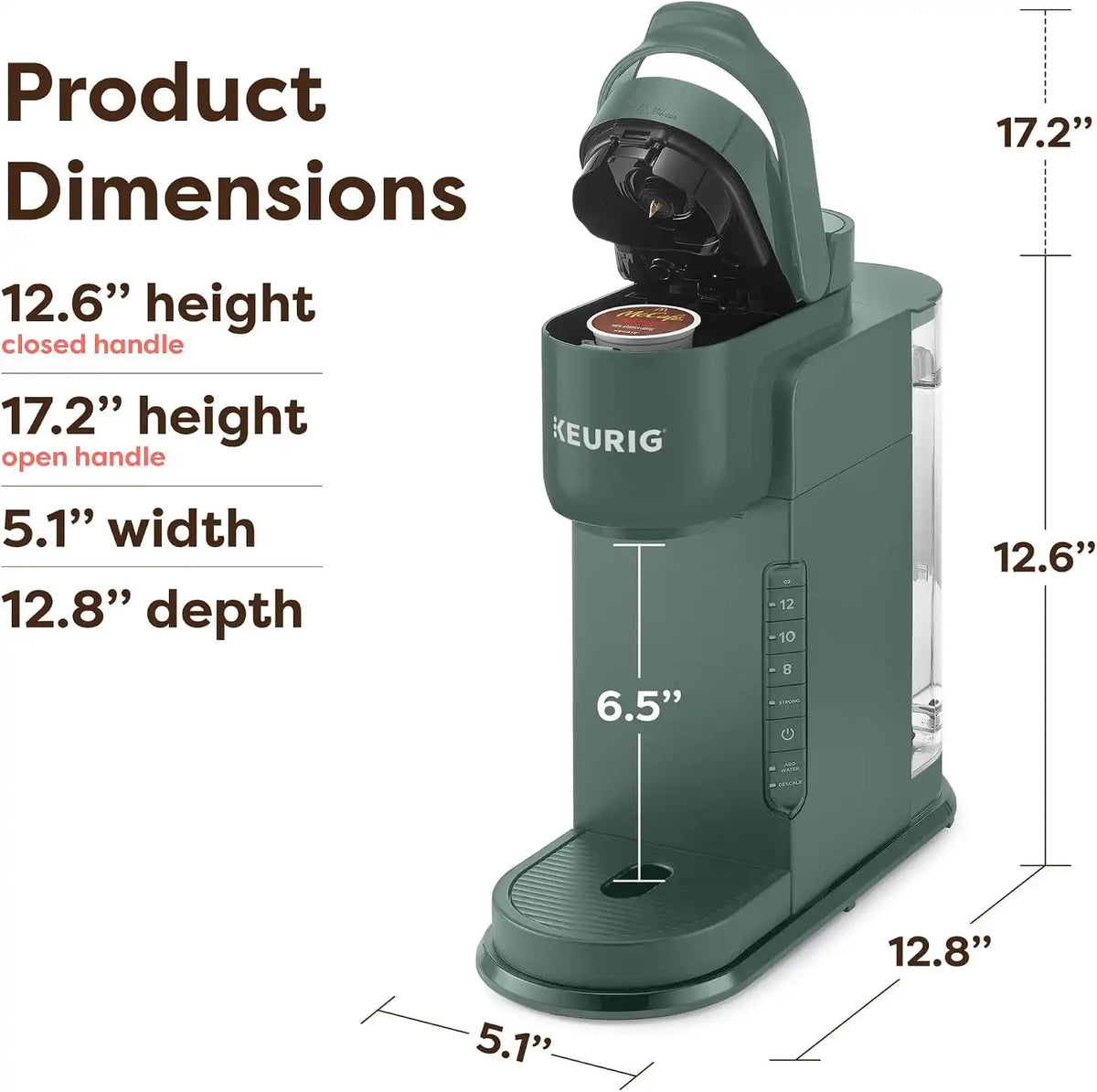 Keurig K-Express Single Serve K-Cup Pod Coffee Maker, Evergreen