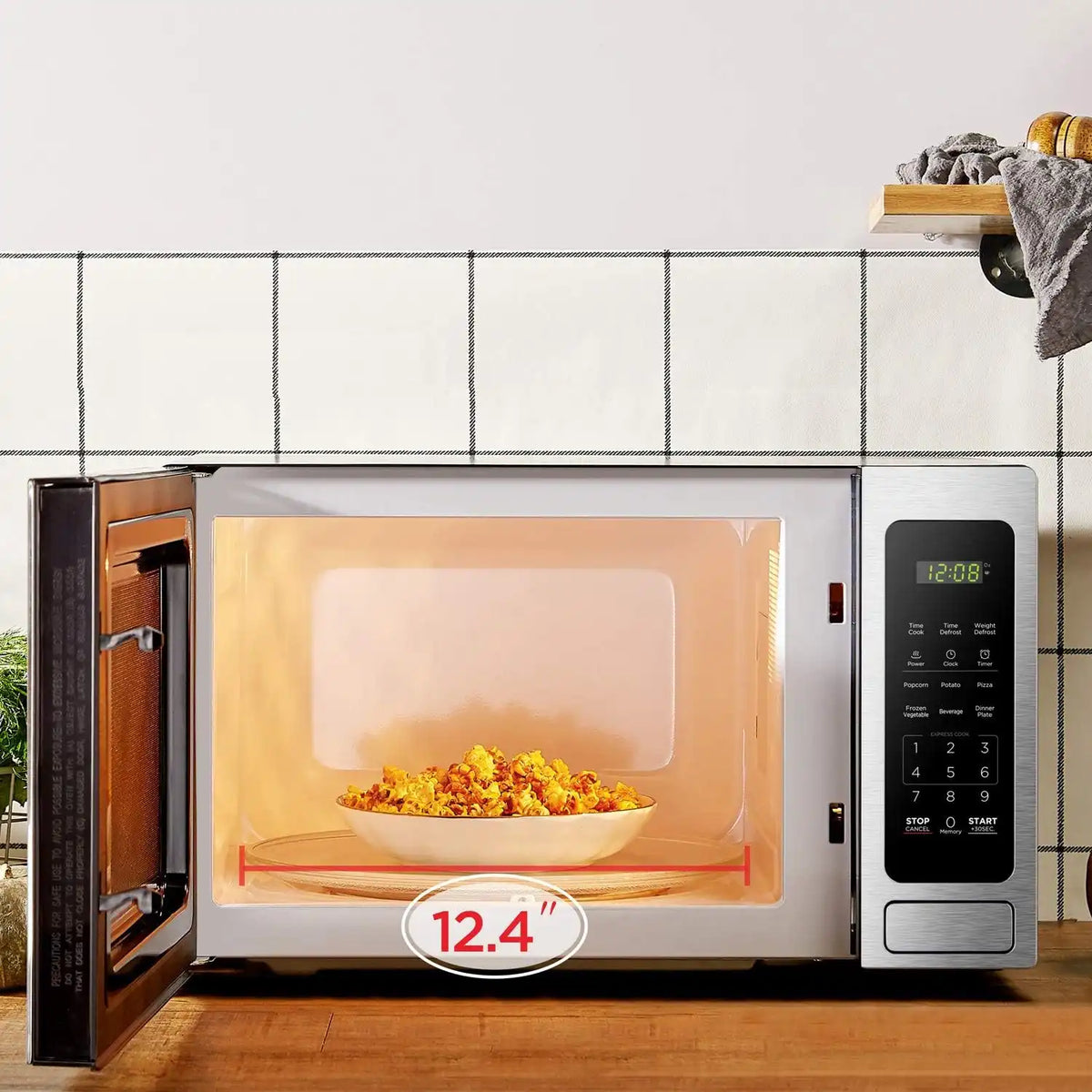 BLACK+DECKER Microwave Countertop 1.4 Cu.Ft, 1000W, Stainless Steel