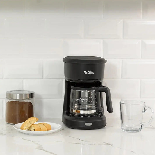 Mr. Coffee® 5-Cup Mini Brew Switch Coffee Maker, Black