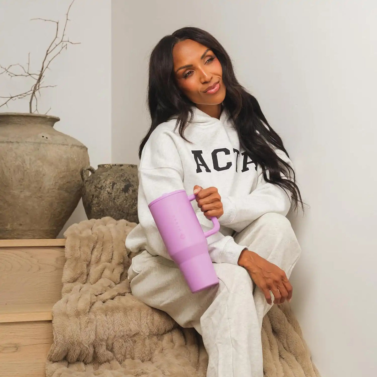 HydroJug Traveler 32oz, Insulated Water Bottle with Handle, Pixie