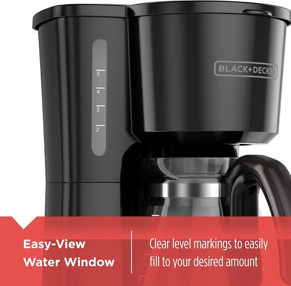 BLACK+DECKER CM0700BZ 4-in-1 5-Cup Coffee Station Coffeemaker, Black