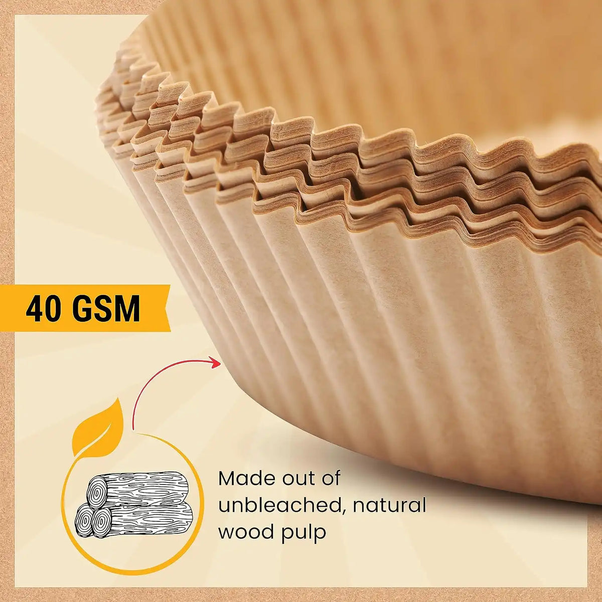250 pcs Air Fryer Liners for Ninja, Round Disposable Airfryer Paper Liners