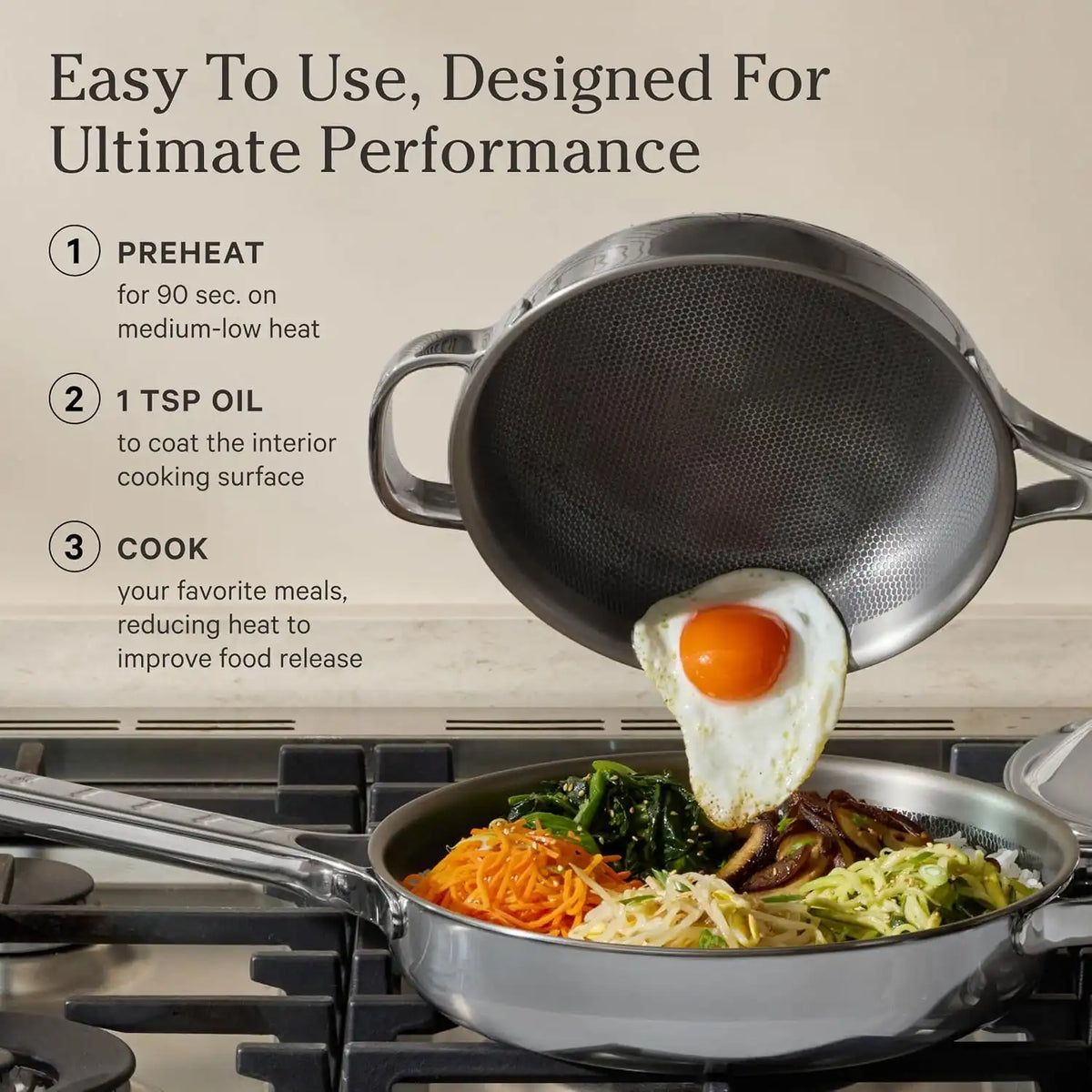 Our Place Titanium Always Pan Pro, 10.6" Nonstick Titanium Frying Pan