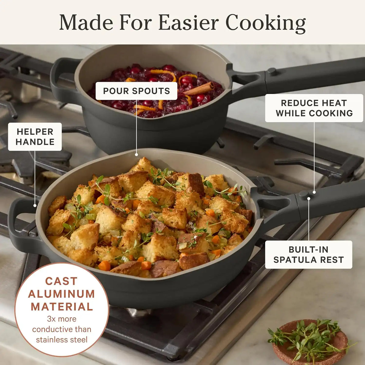 Our Place Always Pan 2.0, 10.5" Ceramic Nonstick Pan, 2.6 Qt