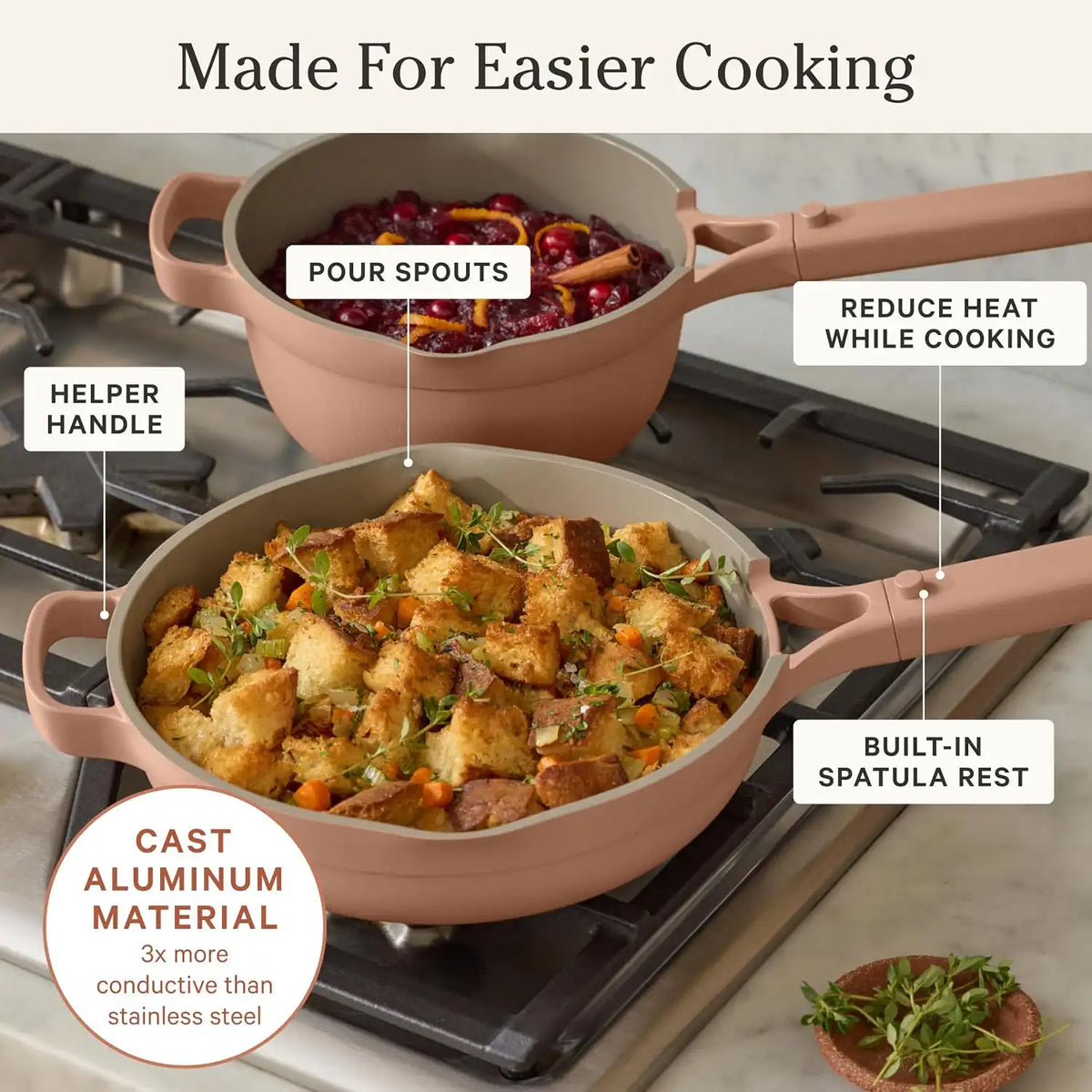 Our Place Always Pan 2.0, 10.5" Ceramic Nonstick Pan, 2.6 Qt