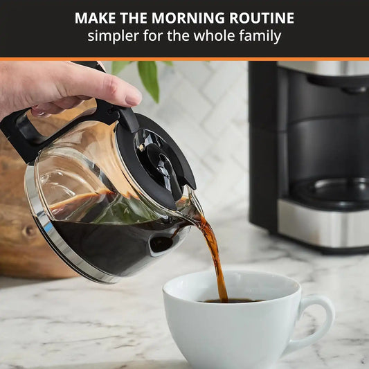 KRUPS Simply Brew Compact 5 Cup Coffee Maker: Stainless Steel Design, Pause & Brew, Keep Warm, Reusable Filter, Drip-Free Carafe