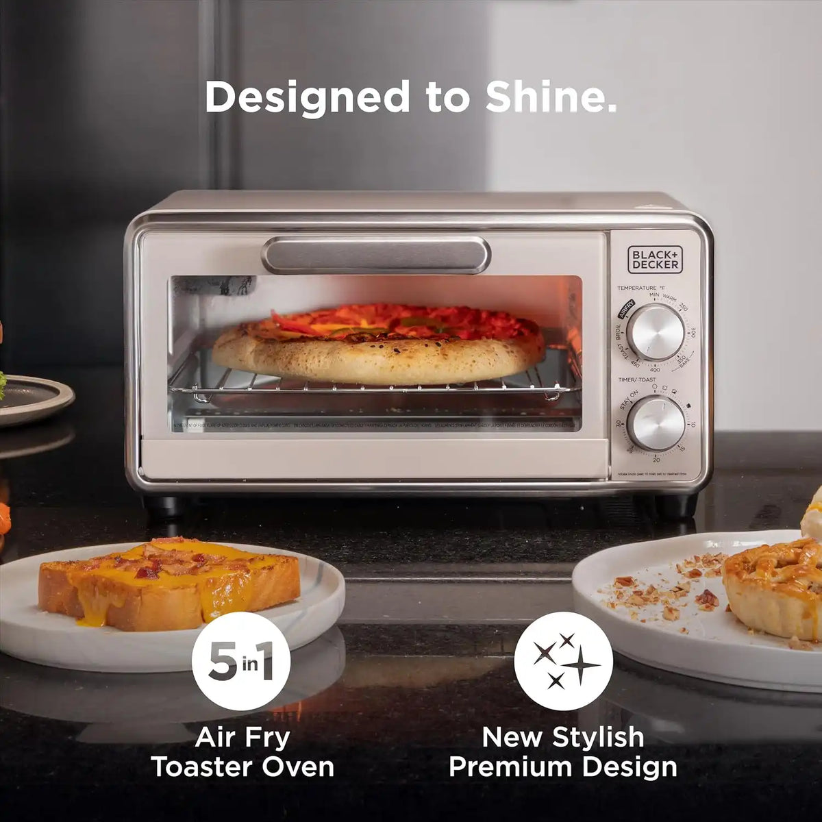 BLACK+DECKER Crisp 'N Bake Pro 4-Slice Digital Air Fry Oven