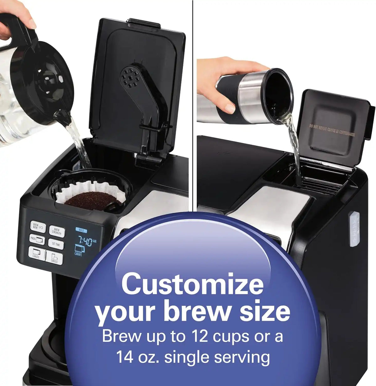 Hamilton Beach FlexBrew Trio 2-Way Drip & Single Serve Coffee Maker