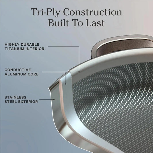 Our Place Titanium Always Pan Pro, 10.6" Nonstick Titanium Frying Pan