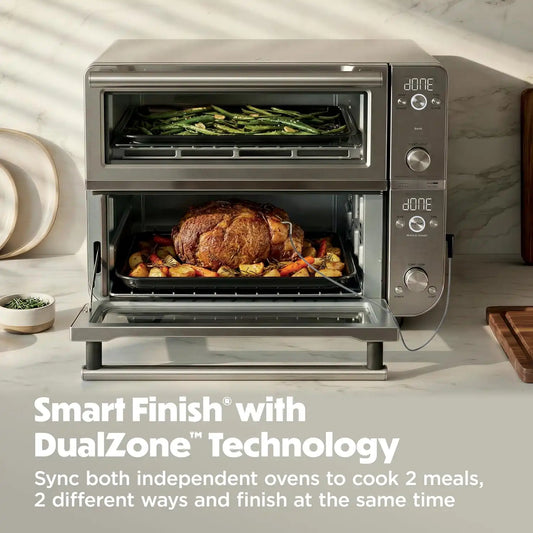 Ninja Double Oven Pro Smart XL, 12-in-1, Thermometer, Silver, DCT871