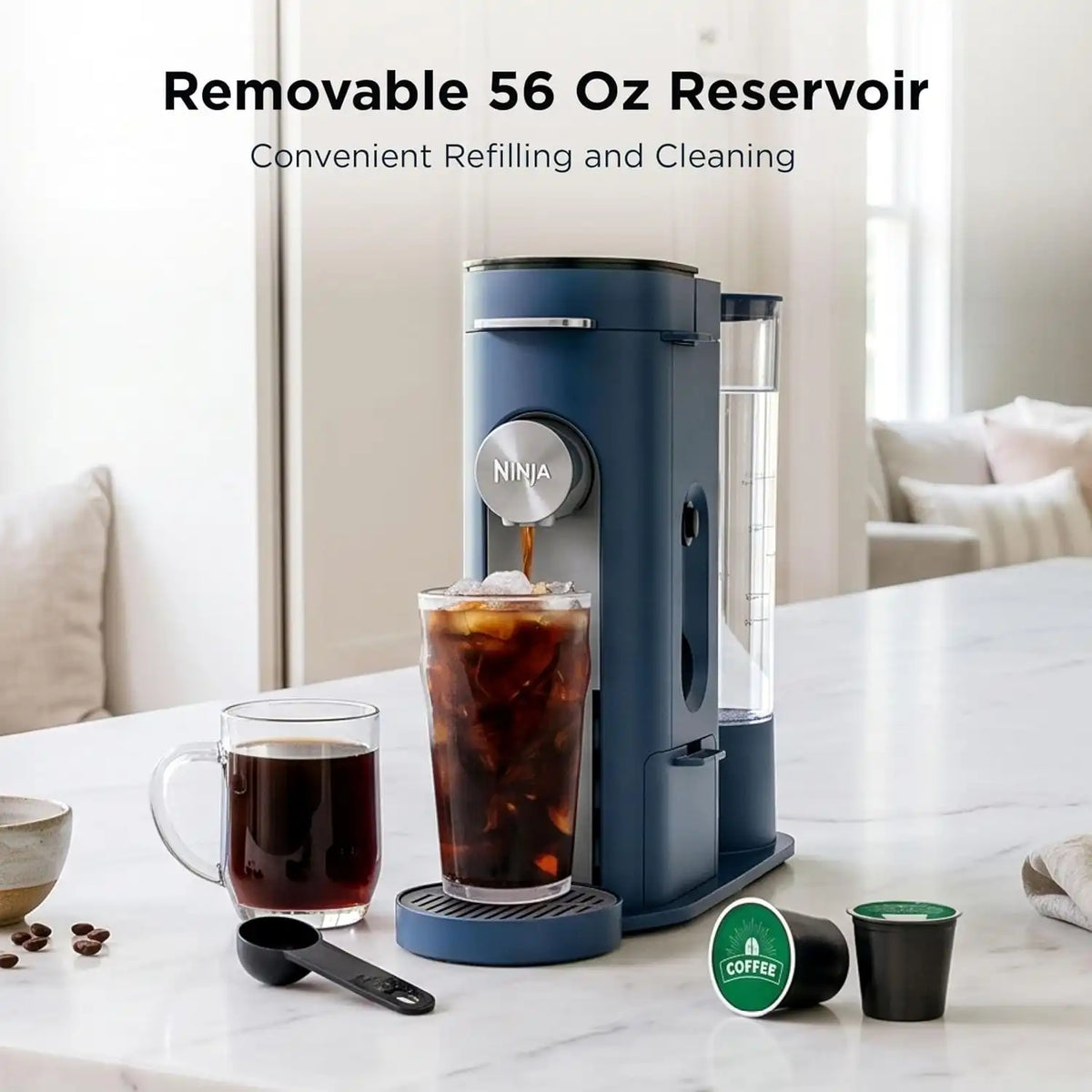 Ninja Single Serve Coffee Maker - Combo Machine, K-Cup Pods and Grounds