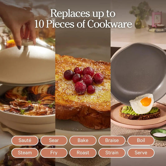 Our Place Always Pan 2.0, 10.5" Ceramic Nonstick Pan, 2.6 Qt