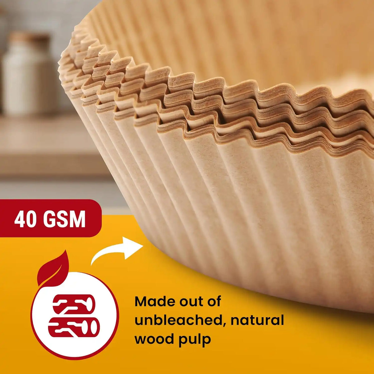 Air Fryer Liners for Ninja, 125 Pcs Round Disposable Airfryer Paper Liners