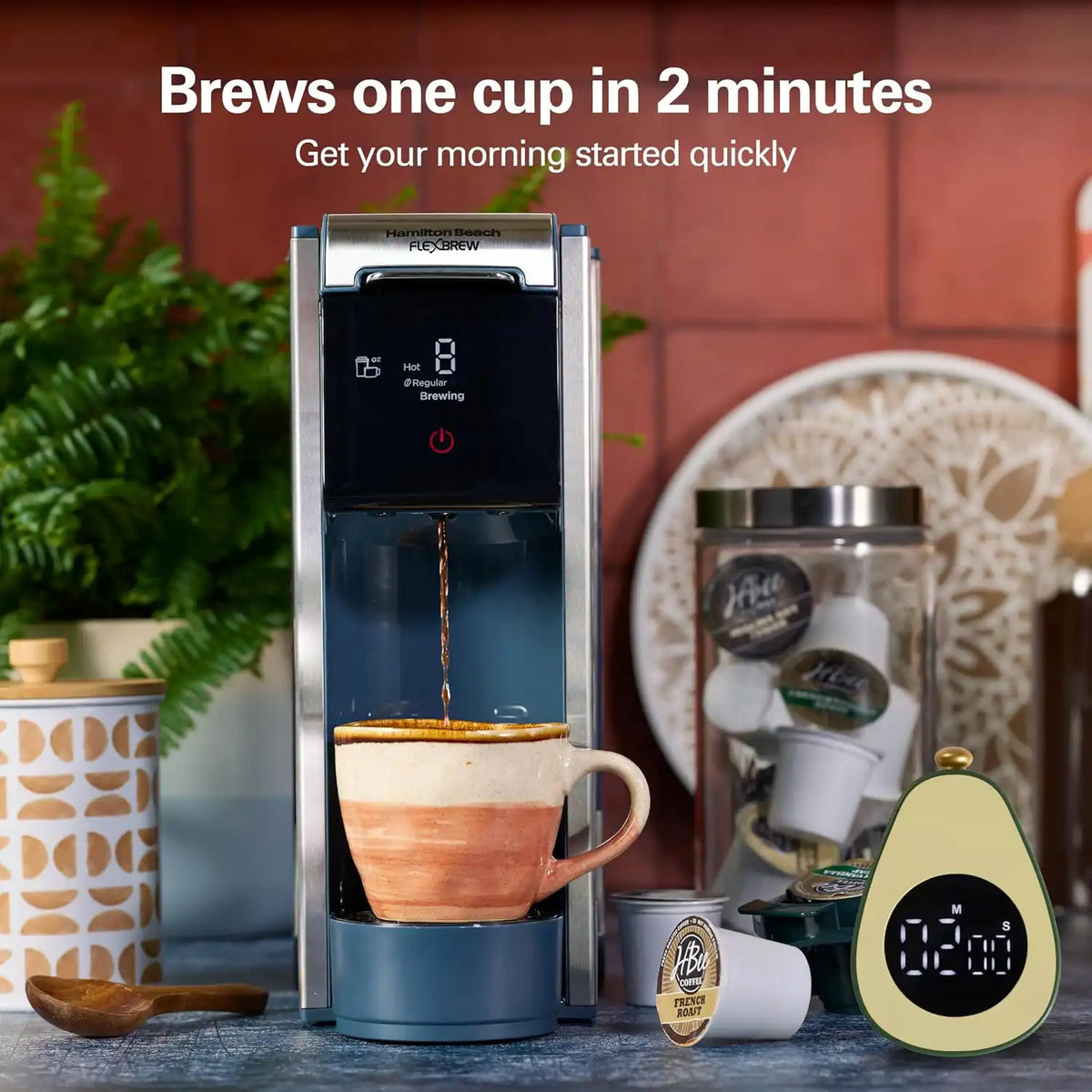 Hamilton Beach FlexBrew Advanced 4-in-1 Single Serve Coffee Maker