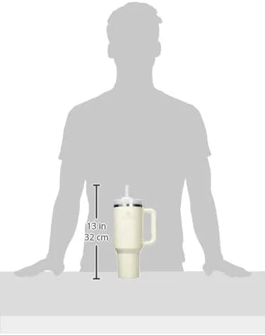 STANLEY Quencher H2.0 Flow State Tumbler, 40 oz, Cream 2.0