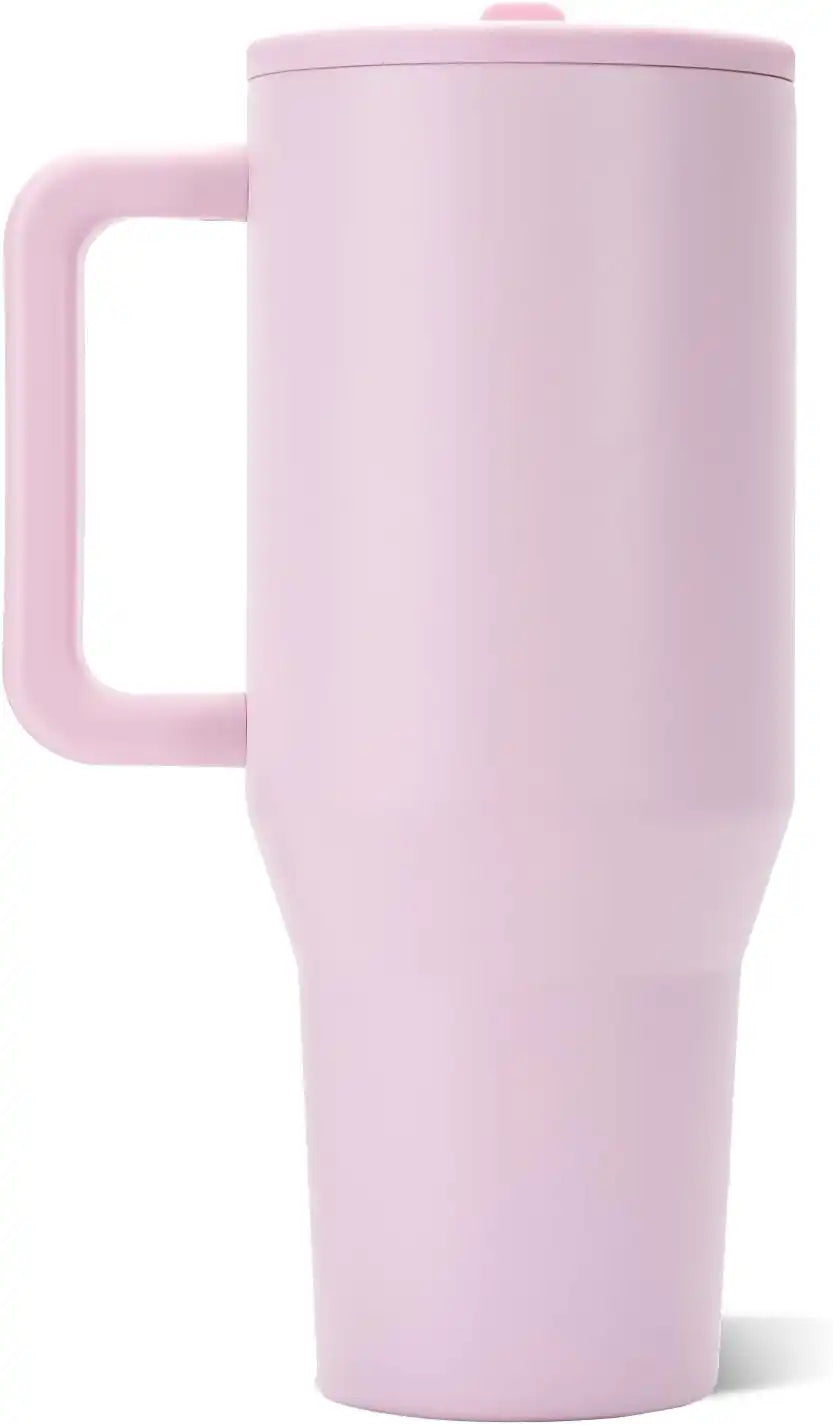 HydroJug Traveler 40oz, Insulated Water Bottle with Handle, Sweet Pea