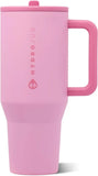 HydroJug Traveler 32oz, Insulated Water Bottle with Handle, Petal