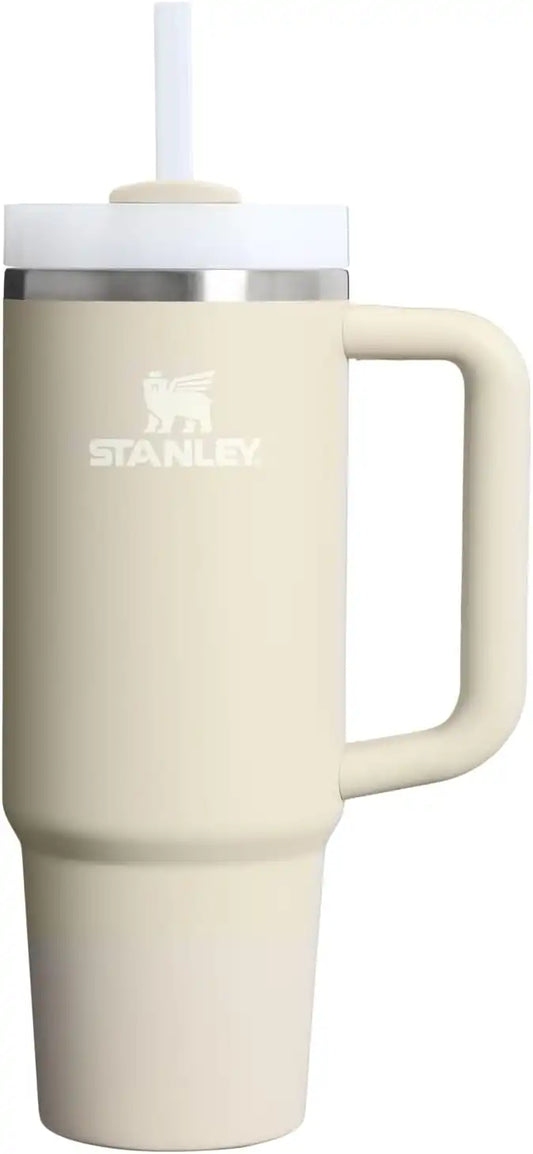 STANLEY Quencher H2.0 Flow State Tumbler, 30 oz, Toasted Almond