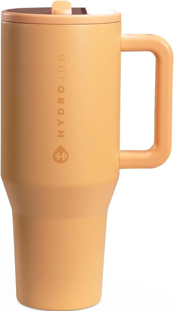 HydroJug Traveler 40oz, Insulated Water Bottle with Handle, Marigold