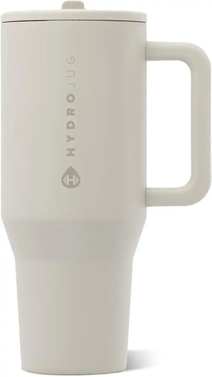 HydroJug Traveler 40oz, Insulated Water Bottle with Handle, Linen